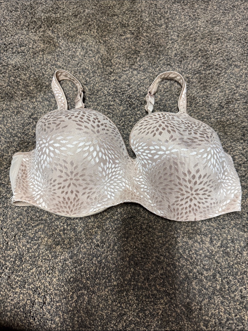 Playtex Lace Support Bra in Light Tan 40DD Style 4823